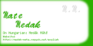 mate medak business card